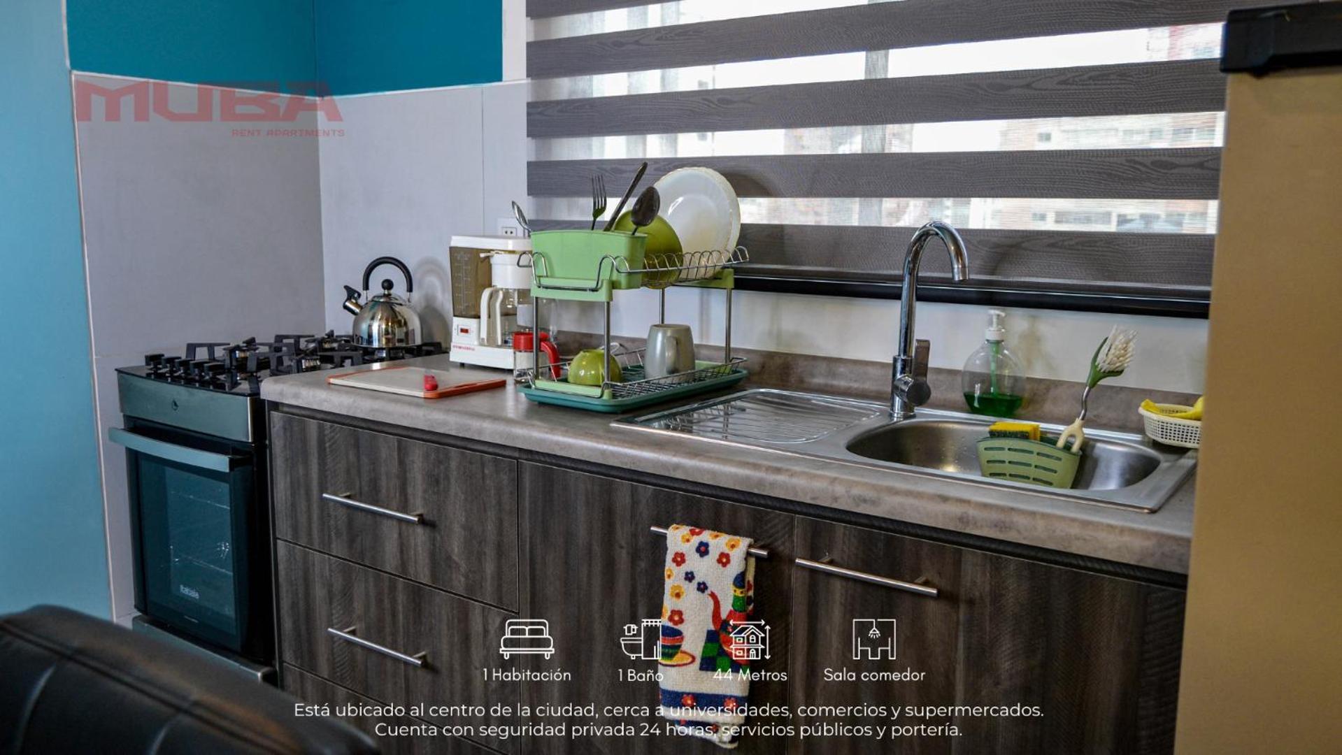 Centrico Y Moderno Mono Ambiente Apartamento *
